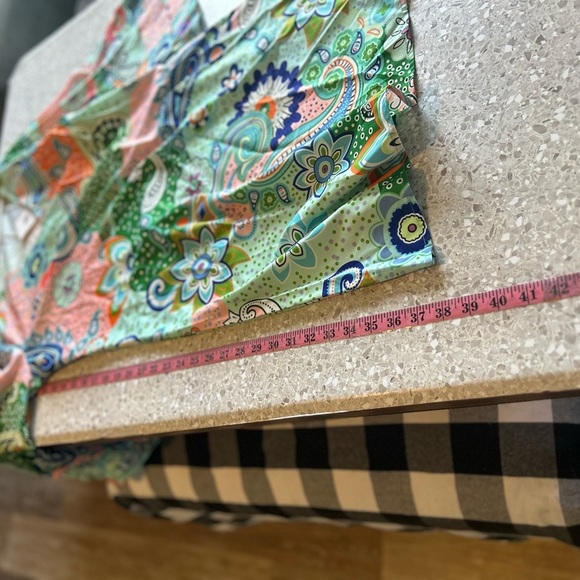 NWT NORACORA XXL Boho V-Neck Tunic Mini Dress Multicolor Paisley Dress - Picture 7 of 8